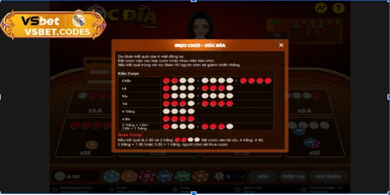 Tập trung quan sát bảng thống kê xóc đĩa 